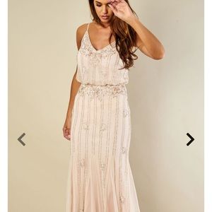 Beautiful beaded bridesmaid dress